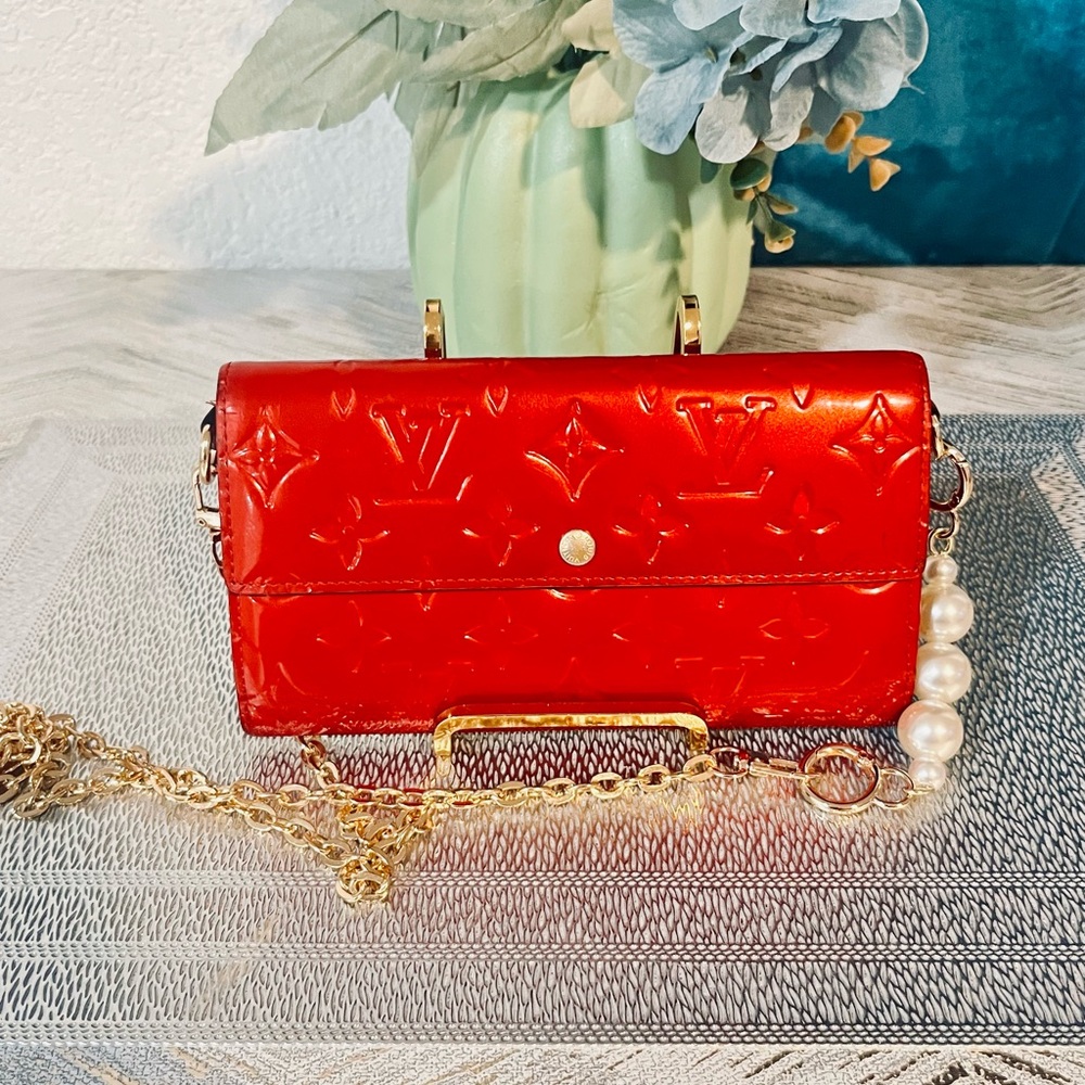 Louis vuitton patented leather monogram clutch wallet - Picture 4 of 16